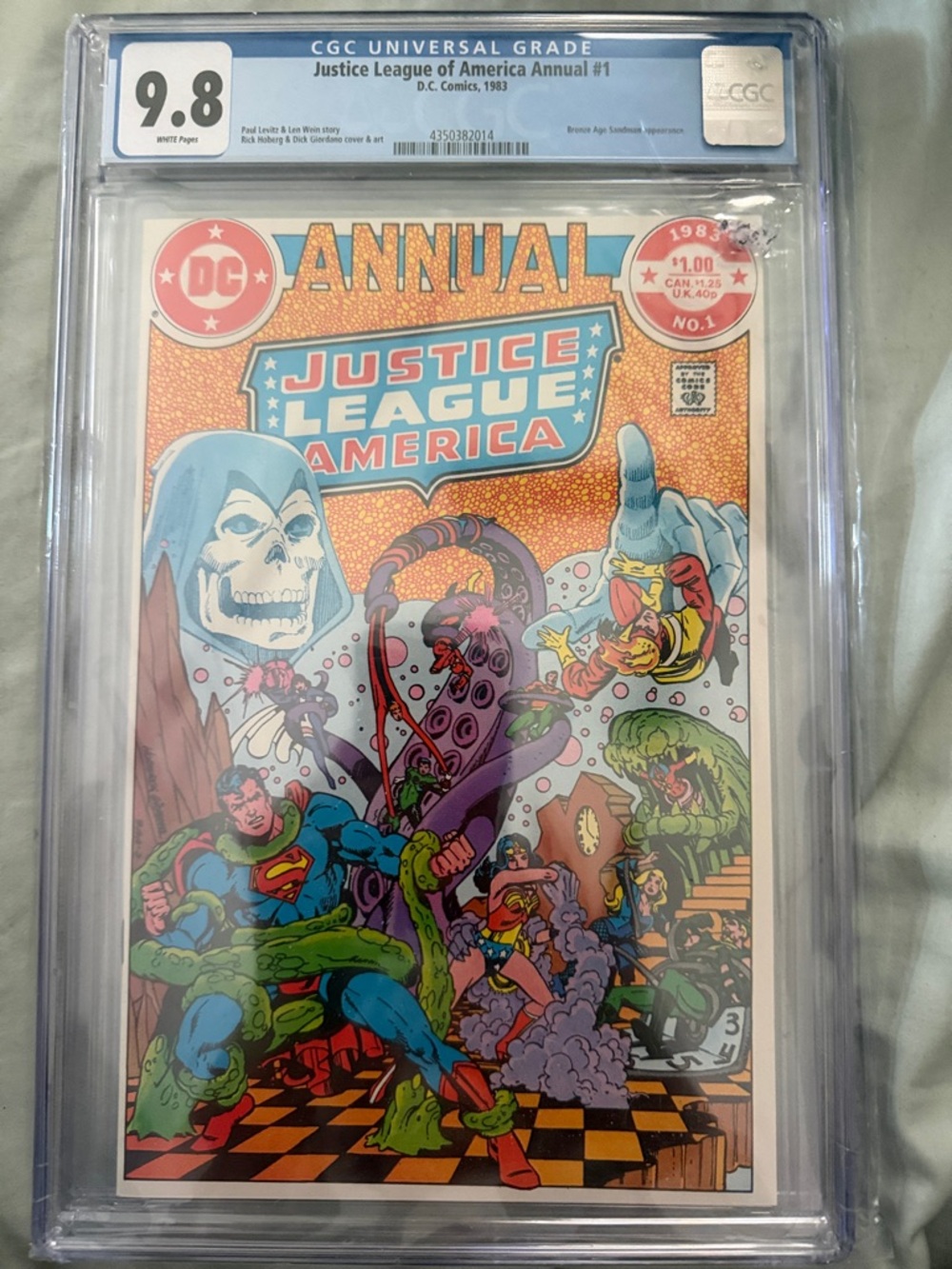 DC Comics Justice League of America Annual #1 Orange Blue Red Cover